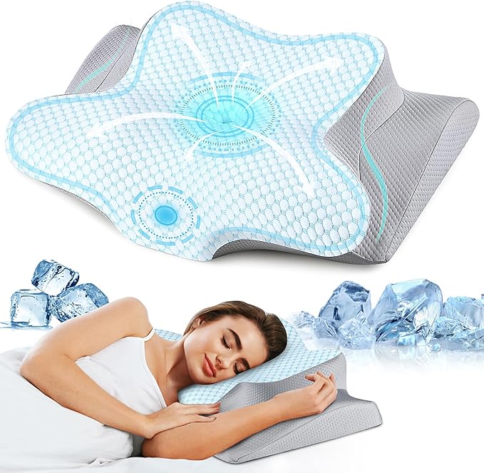 Bespillow Ergonomic Side Sleeper Pillow for Pain Relief